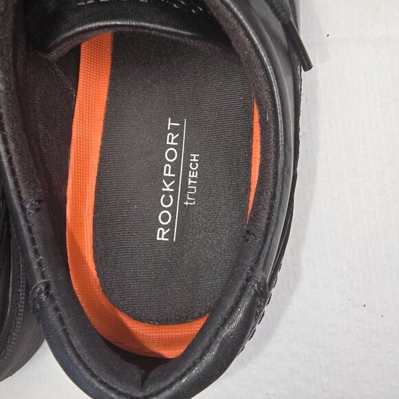 ROCKPORT MENS ESSENTIAL DETAILS WATERPROOF OXFORD, APRON TOE, BLACK SIZE 8 - Picture 5 of 9